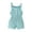 Sky Blue, variant on Fesfesfes Girls' New Summer Bow-strap Rompers Solid Color Elastic Waist ‌Rompers Comfortable Button-Up Knitted Rompers ,Size 6 Months-3 Years