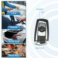 thumbnail image 3 of Unique Bargains Car Key Fob Shell 3 Button Remote Control Key Case Keyless Entry Housing Silver Tone for BMW X5 X6 525i 335i 2004-2011, 3 of 7