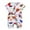 White, variant on Baby Onesies Unisex Boys Girls Short Sleeve Soft Breathable Summer Romper Baby Romper Dark Blue 2-3 Years