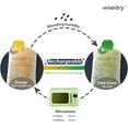 thumbnail image 3 of wisedry 50 Gram [6PACKS] Rechargeable Silica Gel Desiccant Packets Fast Reactivate Desiccant Bags Orange to Green indicating for Air Dryer Food Grade, 3 of 9