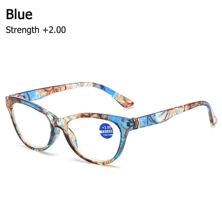 Fashion +1.0~+4.0 Vision Care PC Frame Anti Blue-ray Far Sight Eyewear Presbyopic Eyeglasses Reading Glasses BLUE STRENGTH +2.00