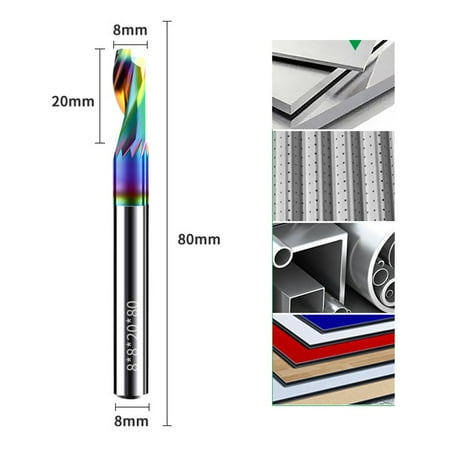 

Colorful Single-edge Aluminum Milling Cutter Aluminum Alloy Punching Step Drill