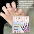 thumbnail image 2 of 12 Color Nail Art Pen Set Nail Polish Graffiti Dotting Tools for Creative DIY Nail Designs,  Acrylic Paint Pens Point Liner Pen for Christmas Decor, 2 of 9