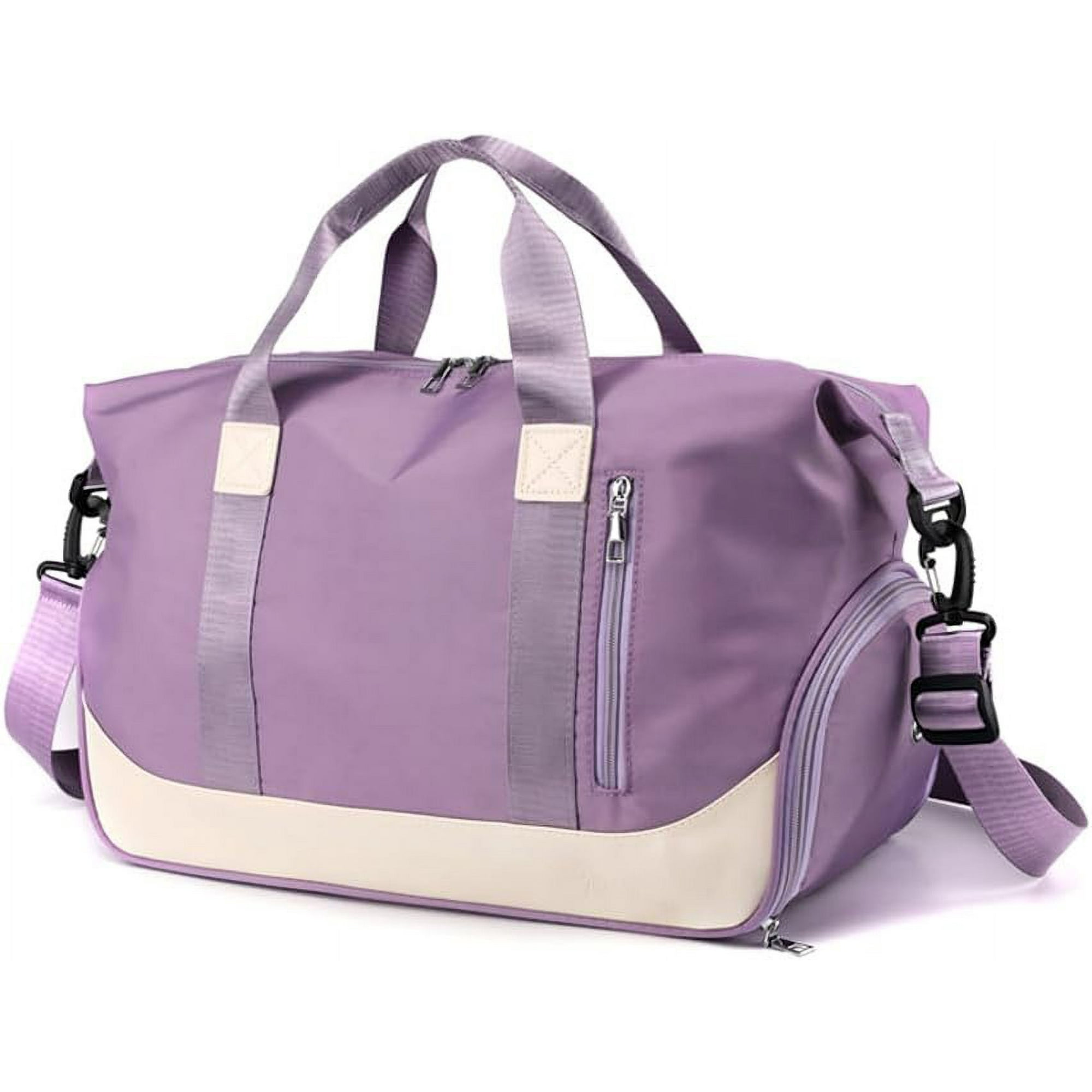 Duffle bag for men and women purple with shoe compartment and wet pocket gym bag travel bag weekend bag waterproof fitness bag with large capacity 20 35L Walmart