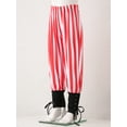 thumbnail image 5 of CHICTRY Kids Boys Medieval Renaissance Pirate Cosplay Costume Ankle Banded Lace-up Tapered Pants Red Stripes 2-4, 5 of 7