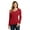 Team Cardinal, variant on Port & Company Ladies Long Sleeve Fan Favorite V-Neck Tee