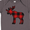 thumbnail image 4 of Inktastic Moose Silhouette Plaid Boys or Girls Baby Bodysuit, 4 of 5