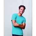 thumbnail image 3 of Hanes Mens Elevated Tee, XS, Flying Turquoise Triblend, 3 of 3