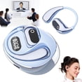 thumbnail image 1 of XG99 Auriculares Inalámbricos Bluetooth, Traductor de Idiomas en Tiempo Real, Soporta 151  Idiomas para Viajes, Negocios,Reuniones y Aprendizaje, AI Translator, Pantalla de Batería (Negro),Azul, 1 of 9