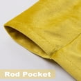 thumbnail image 2 of DriftAway Velvet Tie Up Valance for Kitchen Rod Pocket Room Darkening 20"L x 50"W Gold Yellow, 2 of 6