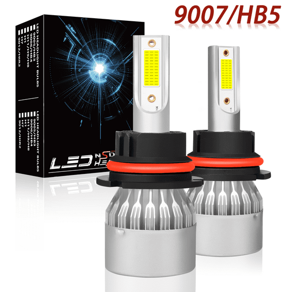 NSDXCT For Suzuki SX4 2007-2013 LED Headlight Kit 9007 6000K White Bulbs Hi/Low Beam