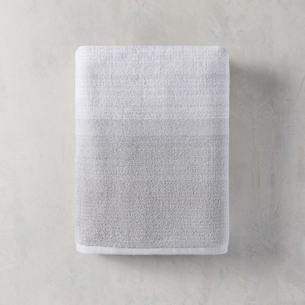 Better Homes & Gardens Signature Soft Heathered Bath Sheet, Soft Silver