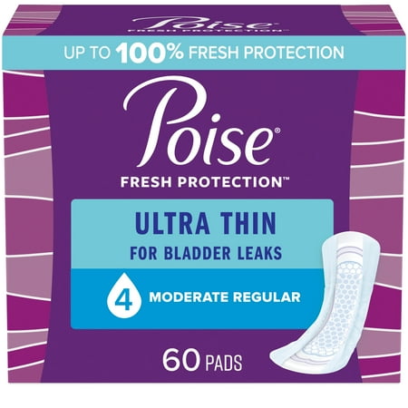 UPC 036000513974 product image for Poise Ultra Thin Incontinence Pads for Women  4 Drop  Moderate Absorbency  Regul | upcitemdb.com