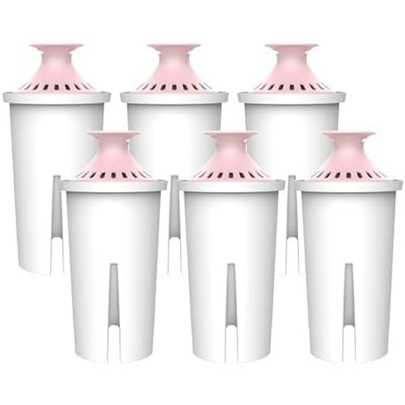 Magnesium Water Filter, Intended for Brita® Pitchers and Dispensers, Everyday, UltraMax, Metro+, XL and More, 2 Months, Reduces Chlorine, 6 Count 6 Count 6 Count