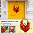 thumbnail image 2 of Phoenixs Stained Glass Window Decoration Red Flame Firebird Window Decoration, 2 of 9