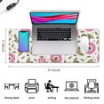 thumbnail image 5 of Long Mouse Pads for Desk,Pioneer Flower Floral Print Pattern Desk Mats on Top Of Desks, Desk Mouse Pad Extra Large with 3mm Non-Slip Base and Stitched Edge for Gaming,Office,Work,Home 31.5"x11.8", 5 of 6