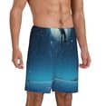thumbnail image 2 of Fotbe Night Sky Moon Dolphin Pantalones Cortos de Pijama para Hombre, Ropa de Dormir, Pantalones de Pijama Cortos para Hombre-X-Large, 2 of 6