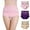 underwear 48#Blue, variant on Women's Shapewear 3 Pack Mixed Color Cotton High Waisted Jacquard Solid Color Stretchy Seamless Shapewear Paties Underwear,Beige,L
