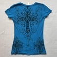 thumbnail image 4 of Huachaog Grunge 2000s Women T Shirts Vintage Graphic Y2k Short Sleeve Goth Tee Emo Teen Girls Clothes Streetwear, 4 of 5