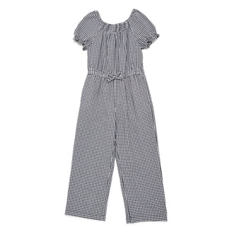 Kensie Girl Sage Green Pleated Mesh Sleeveless Wide Leg Jumpsuit