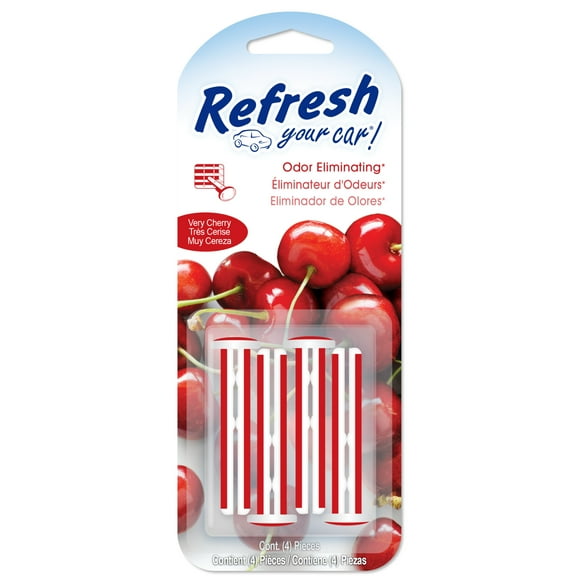 Refresh Your Car! Vent Air Freshener (Very Cherry Scent, 4 Pack)