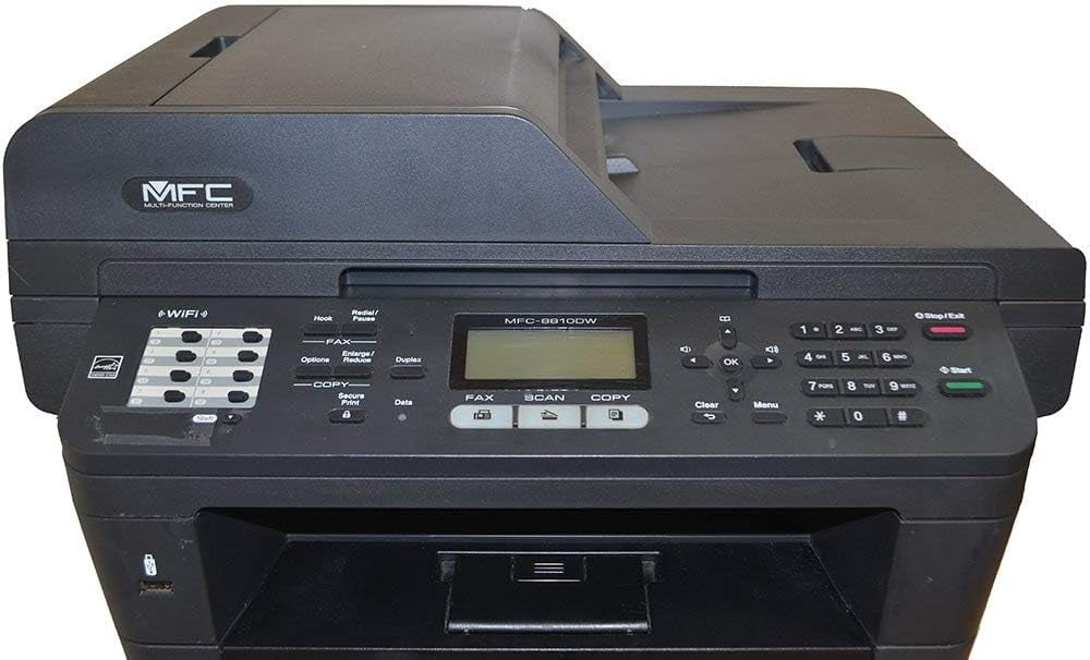 Brother MFC-8810DW Wireless Monochrome Laser Printer – 40 PPM, Print/Scan/Copy/Fax, Advanced Duplex, Wireless Networking