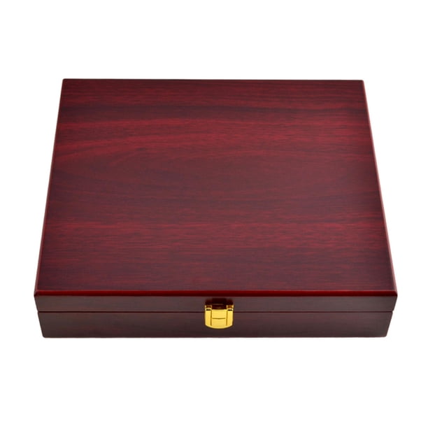 Caja de madera para exhibir pelotas de golf, con capacidad para 12 pelotas, un elegante regalo para el Día del Padre. 225x220x65mm