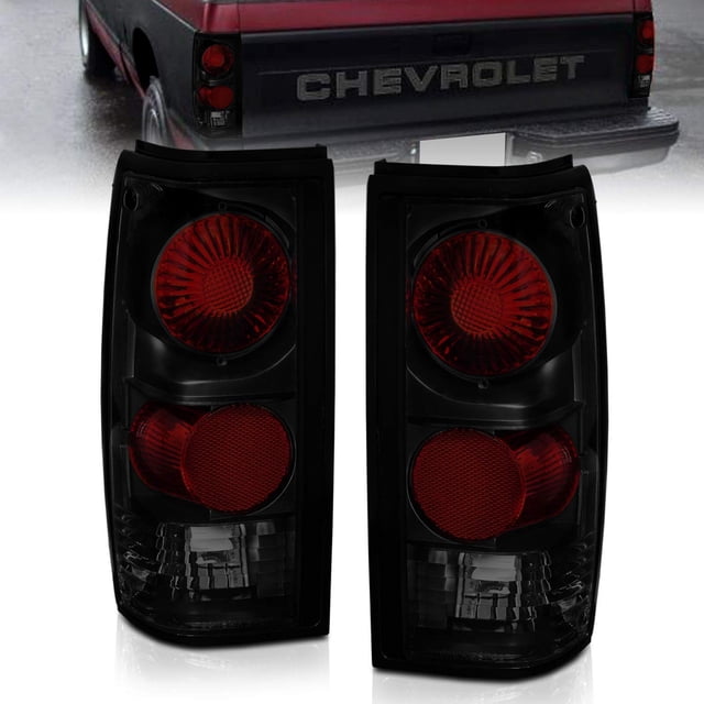 Luces Traseras AmeriLite Dark Euro Black Smoke para Chevy S10