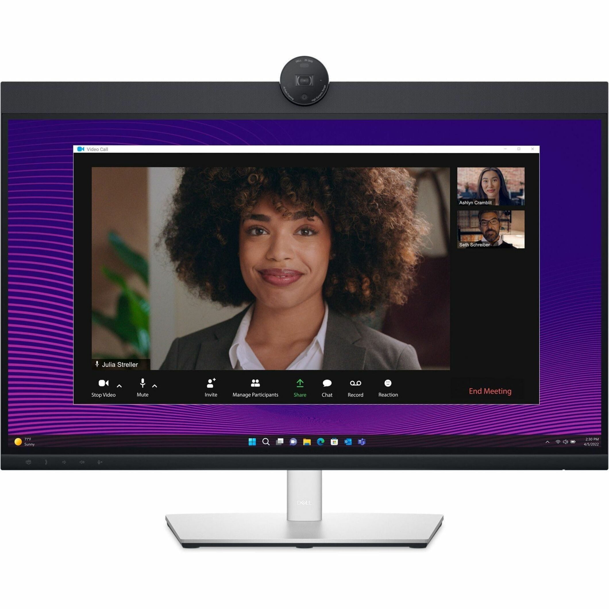Dell P2724DEB 27" Class Webcam WQHD LED Monitor - 16:9 - Black, Silver - 27" Viewable - In-plane Switching (IPS) Technology - LED Backlight - 2560 x 1440 - 16.7 Million Colors - 350 Nit - 5 ms - 12...