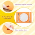 thumbnail image 4 of Manteles individuales de papel desechables Uiifan, 200 unidades, 25,4 x 35,56 cm (naranja), 4 of 7