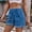 Blue, variant on Aloohaidyvio jean shorts for women bermuda,Womens Summer Solid Color Drawstring Frenulum Leisure Pocket Jeans Denim Pants Casual Shorts