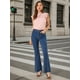 thumbnail image 4 of Pantalones Vaqueros Acampanados De Campana Elásticos Para Mujer M Azul XL, 4 of 6