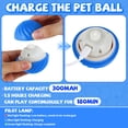 thumbnail image 4 of Pelota de juguete para perros Wekvgz para cachorros pequeños y medianos, interactiva, recargable, con doble modo, con ruedas activas y cubierta para el entretenimiento de mascotas, 4 of 8