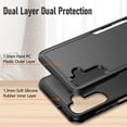 thumbnail image 3 of Samsung Galaxy A13 5G Case, Protective Phone Case for Galaxy A13 5G Dual Layer 2 in 1 Heavy-Duty, Hybrid Purchase Shockproof Design Cell Phone Case Cover for Samsung A13 5G 6.5 Inch Black, 3 of 13