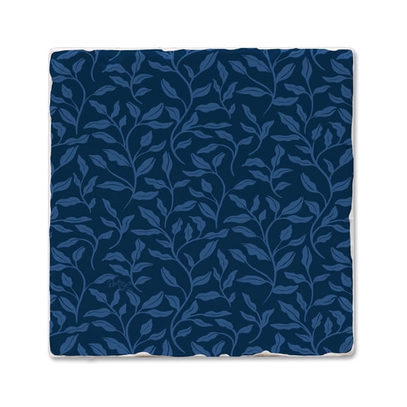 Thirstystone Indigo Sea Single Tumbled Tile Stone Coaster Create Your Own Set