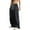 Black, variant on dGslk Mens Loose Fit Wide Leg Drawstring Waist Casual Baggy Pants Comfortable Lightweight Trousers for Everyday Wear Black L