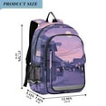 thumbnail image 2 of FORMRS Unisex School Backpack 17" Student Travel Bag with Laptop Compartment, Black Cat Walking, 2 of 7