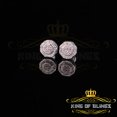 thumbnail image 3 of King of Bling's 925 White Sterling Silver 0.10ct Diamond Hexagon Men's/Women's Stud Earrings, 3 of 16