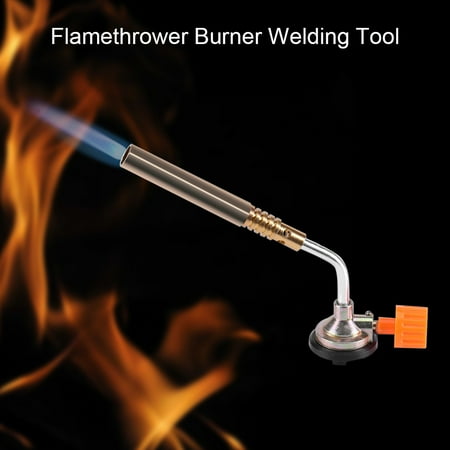 Hand Torch Assembly Flamethrower Burner,HURRISE Flamethrower Burner Butane Gas Blow Torch Hand Ignition Camping Welding BBQ ()