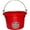 Red, variant on Fortex Round Over The Fence Pail With Handle