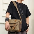 thumbnail image 3 of Bolso vintage unisex con estilo para cámara - Bolso bandolera informal para fotografía - Bolso impermeable para cámara DSLR y sin espejo retro para hombre con interior antigolpes, 3 of 5