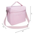 thumbnail image 2 of REGALWOVEN Reusable Lunch Bag for Men, Leakproof Lunch Box for Work and Picnic Pink 9.4*5.5*9.1in, 2 of 6
