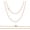 3mm Plated Rose Gold, variant on Solid 18k Gold 1mm/1.1mm/1.3mm/3mm Round Rolo Cable Chain Necklace Gold Silver Chain Necklaces Lobster Clasp for Women 14" 16" 18" 20" 22" 24" 26" 28" 30"