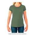 thumbnail image 3 of Playera Fruit Of The Loom para Mujer, Cuello Redondo Manga Corta Verde Talla  EG, 3 of 4