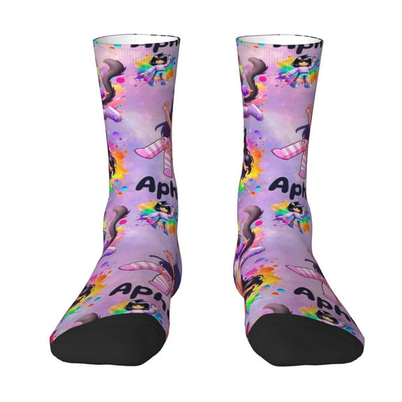 Aphmau Novelty Crew Socks Casual Socks Mid Calf Socks For Women Men
