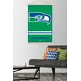 thumbnail image 3 of NFL Seattle Seahawks - Retro Logo 15 Wall Poster with Wooden Magnetic Frame, 22.375" x 34", 3 of 3