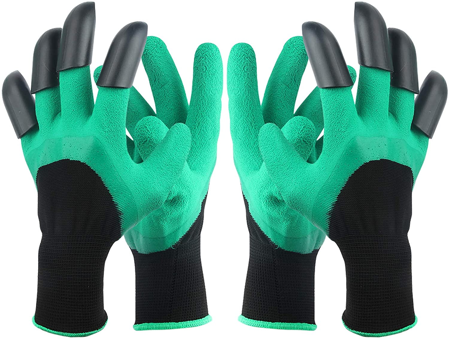 Kepooman Double Coating Anti-Slip Waterproof Gardening Gloves for Women Men Gardeners, Green & Black Kepooman Double Coating Anti-Slip Waterproof Gardening Gloves for Women Men Gardeners, Green & Black