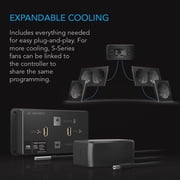 AC Infinity AIRPLATE T9, Quiet Cooling Fan System 18 with Thermostat Control, for Home Theater AV Cabinets
