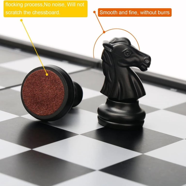 Funsmile Large Magnetic Chess Set with Storage Case, 15