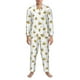 thumbnail image 3 of Balery Bee Pijama para Hombre de Dos Piezas con Manga Larga, Conjunto de Dormir y Descanso Suave con Bolsillos-Medium, 3 of 7